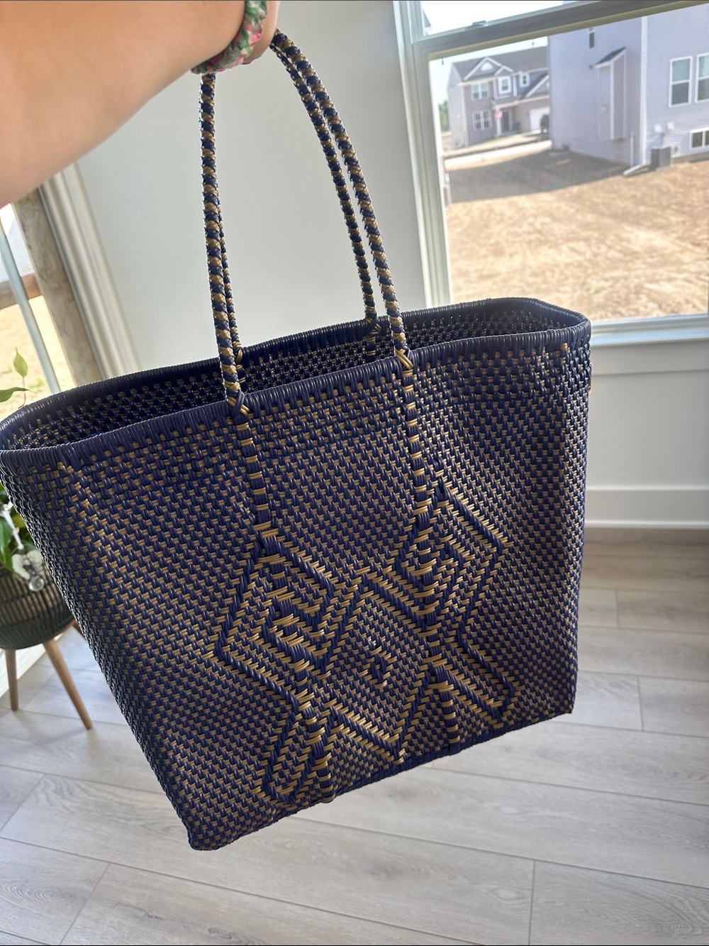 Squeeze De Citron Tote navy and gold large‎ tote